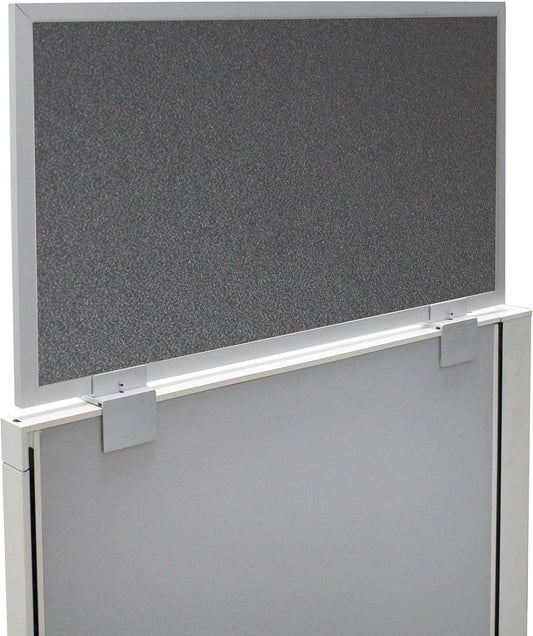 OBEX Acoustical Cubicle Privacy Screen Extender Desk Panel & Office Divider, Add Separation & Block Noise, 24" x 36", Graphite