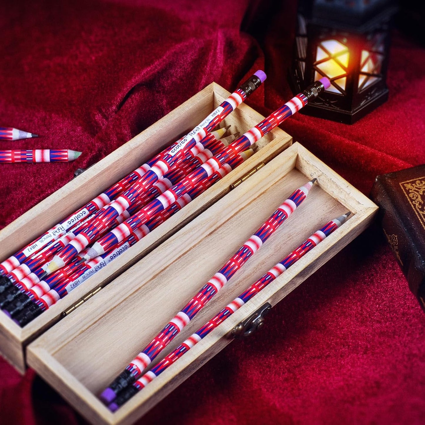 ECOTREE Pencils #2 Pre-Sharpened Pencils for Kids Number 2 Pencil with Erasers for School, Writing, 12 Count