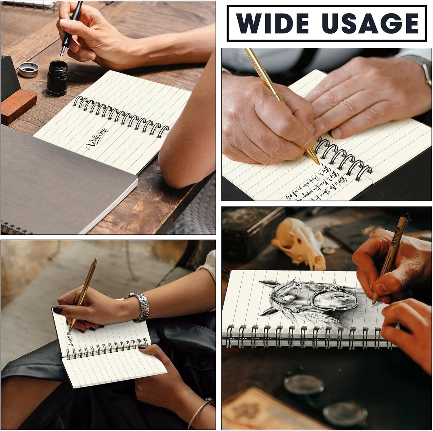 Jutom 18 Pcs Small Spiral Notebooks Memo Pads 3x5 Bulk Small Pocket Notebooks Mini Notepads with Lined Pages Mini Journals for Office Back to School Work Writing Supplies, 120 Pages (Multi Color)