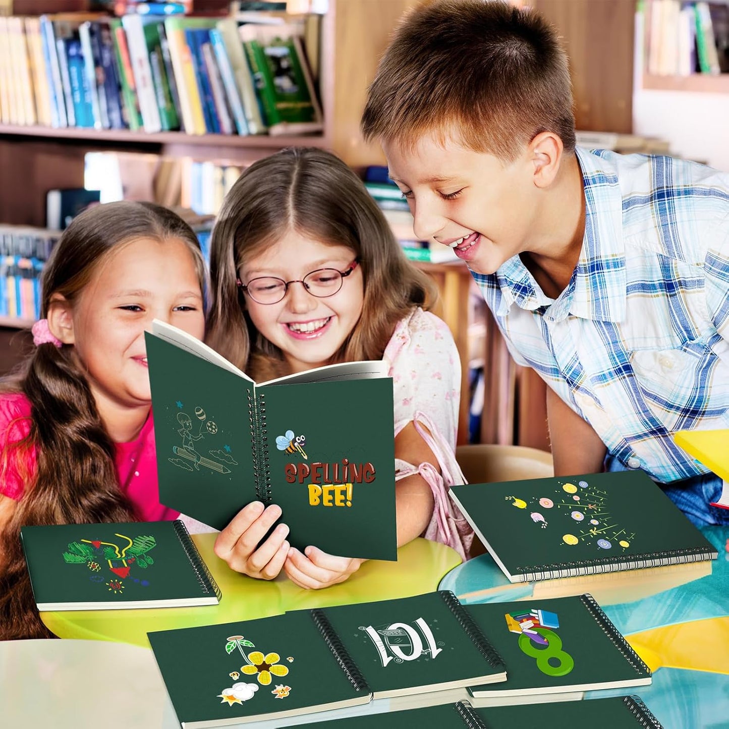 Yahenda Spiral Notebook Bulk A5 Journal Lined 8.3'' x 5.5'' Writing Composition Paper Small Notepad Subject Notebook for Students Office Business Back to School Supplies(Deep Green,72 Pcs)