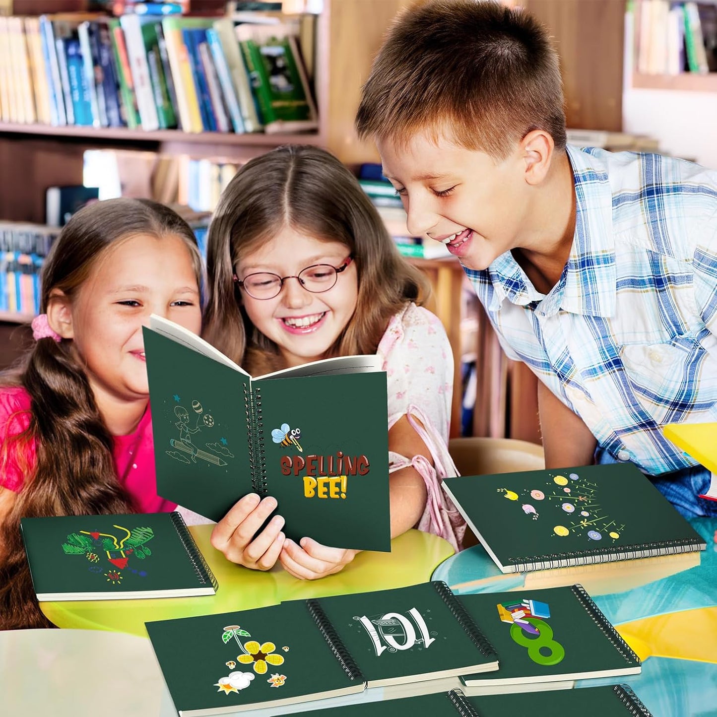 Yahenda Spiral Notebook Bulk A5 Journal Lined 8.3'' x 5.5'' Writing Composition Paper Small Notepad Subject Notebook for Students Office Business Back to School Supplies(Deep Green,36 Pcs)