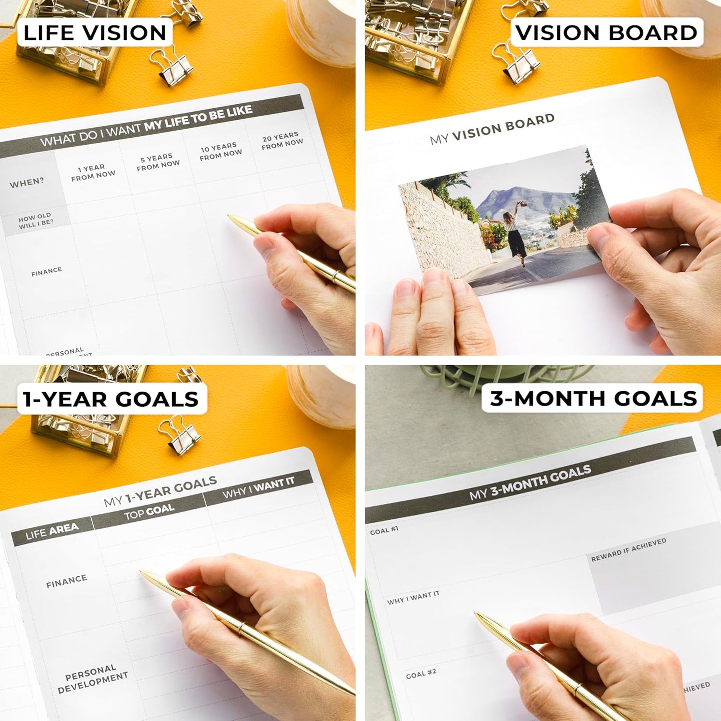 Clever Fox Planner PRO – Weekly & Monthly Life Planner to Increase Productivity, Time Management and Hit Your Goals, 8.5x11″ (Mint)