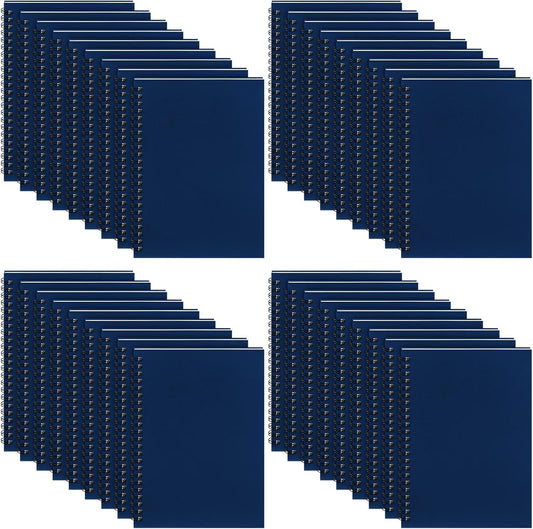 Yahenda Spiral Notebook Bulk A5 Journal Lined 8.3'' x 5.5'' Writing Composition Paper Small Notepad Subject Notebook for Students Office Business Back to School Supplies(Deep Blue,36 Pcs)