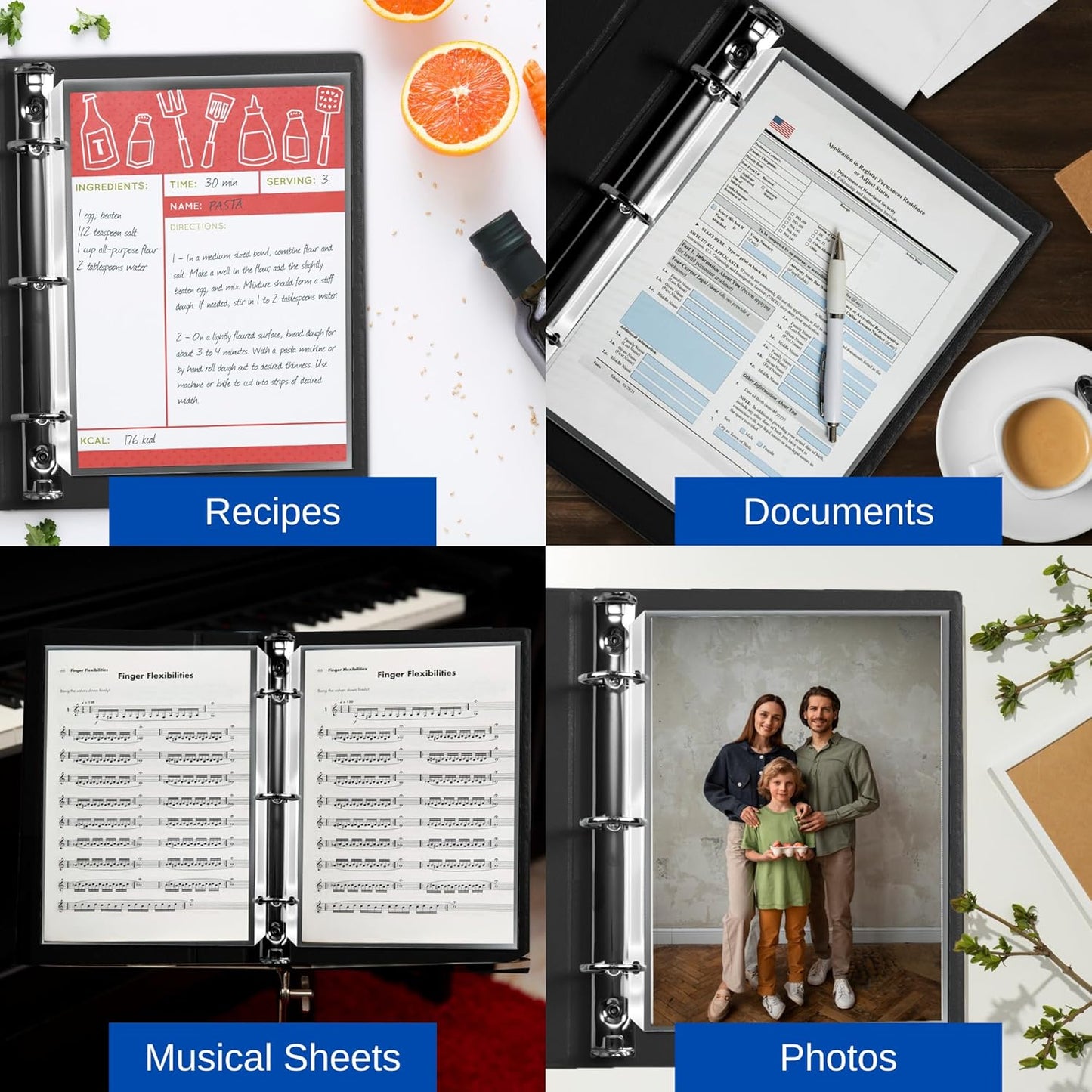 Office Werks 500 Pack of Heavyweight Sheet Protectors, 8.5" X 11" Heavy Duty Clear, Plastic Sheet Sleeves for 3 Ring Binder, Durable Top Loading Paper Protector with Reinforced Holes, Archival Safe