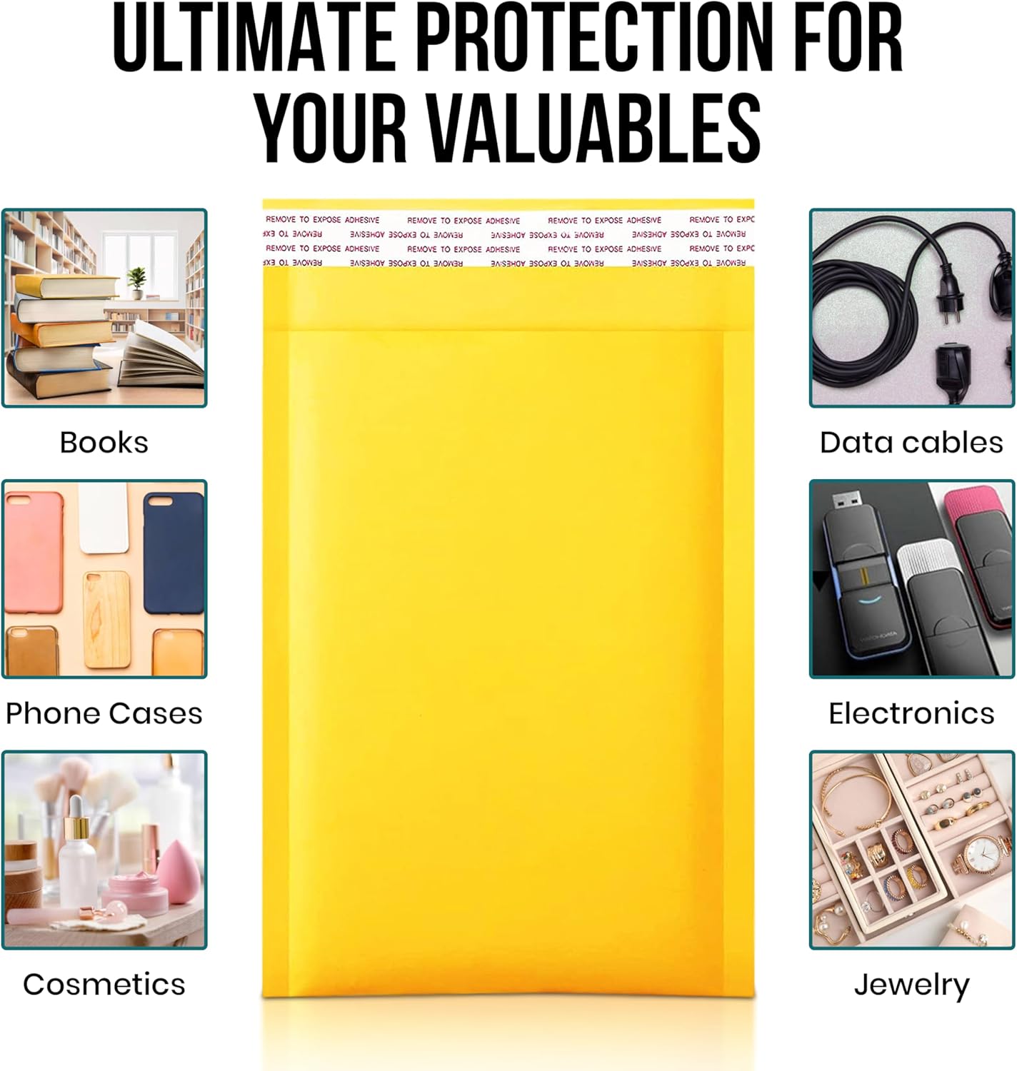 Levex - #4 9.5" x 14.5 [50 Pack) Kraft Bubble Mailers, Padded Envelope Mailers, Packing Envelope & Mailing Bags for Shipping