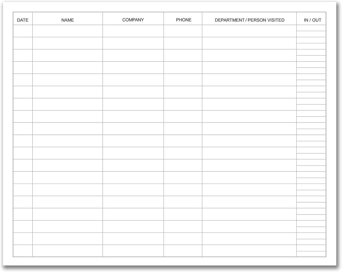 BookFactory Visitor Log Book Visitor Register Visitors Sign-in Book - 120 Pages, 8 7/8'' x 7'' - Burgundy Cover, Section Sewn Hardbound (Made in USA)