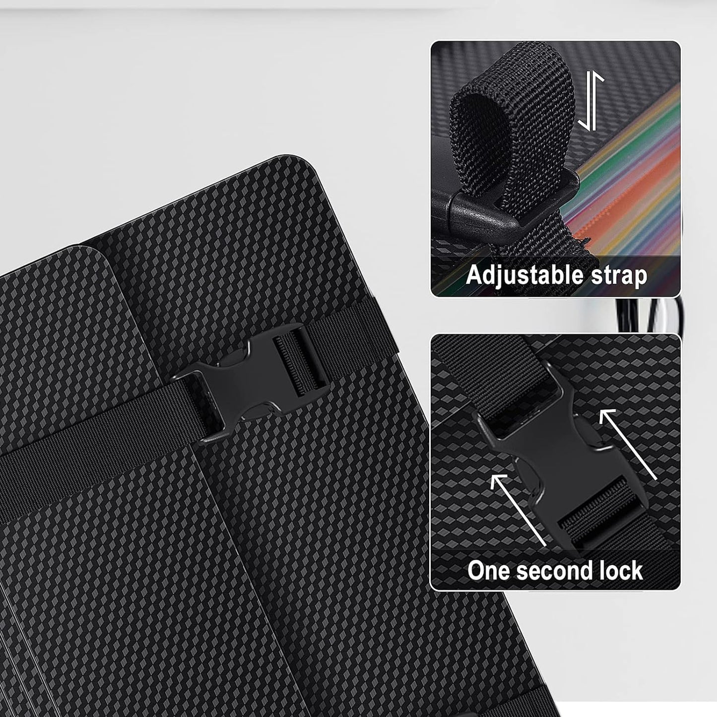 Expanding File Folders with Handle,Accordion File Organizer,12 Pockets Accordian Folders Expandable Filing Box,Portable Files Box for Documents Receipt Bill,A4/Letter Size,Diamond