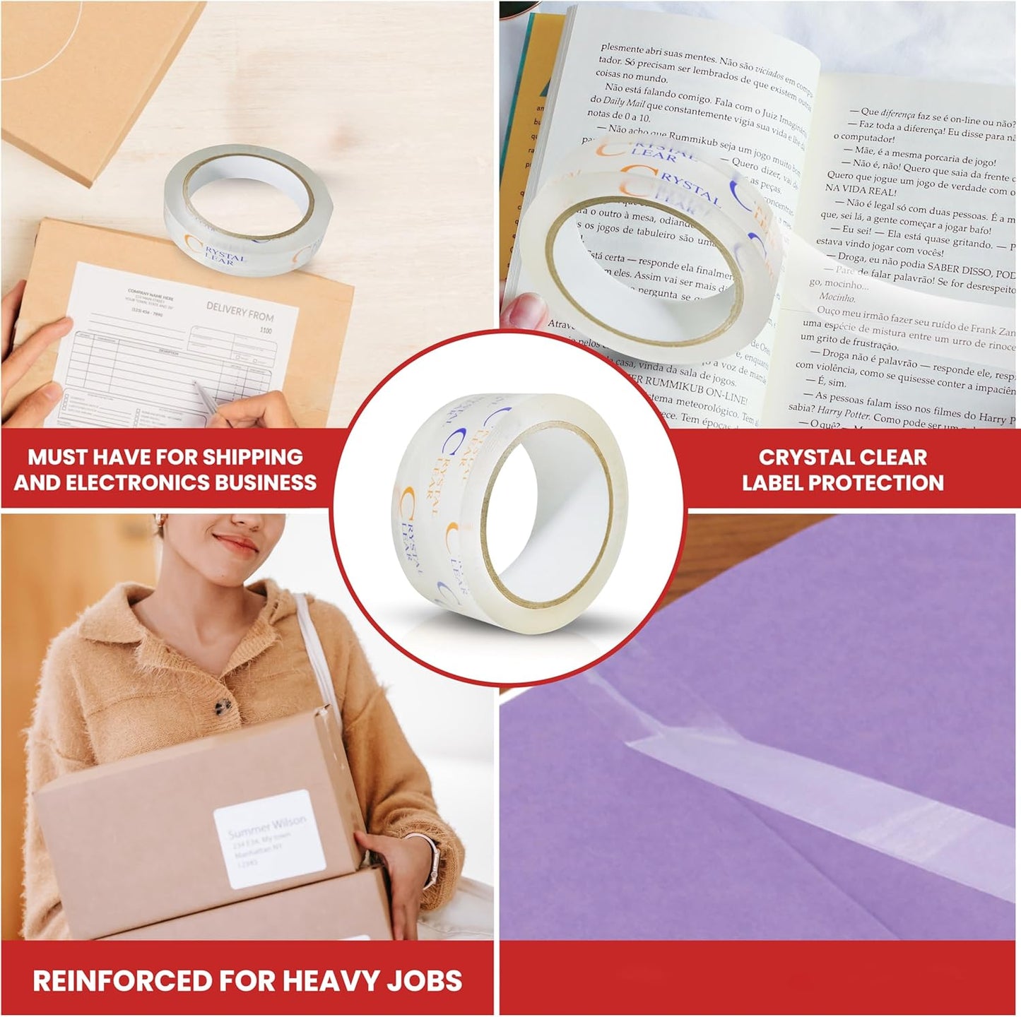 GGR Supplies T.R.U. LP-20CC Book Repair Crystal Clear Label Protection Tape: 1/4 in. x 72 yds. (Pack of 288)