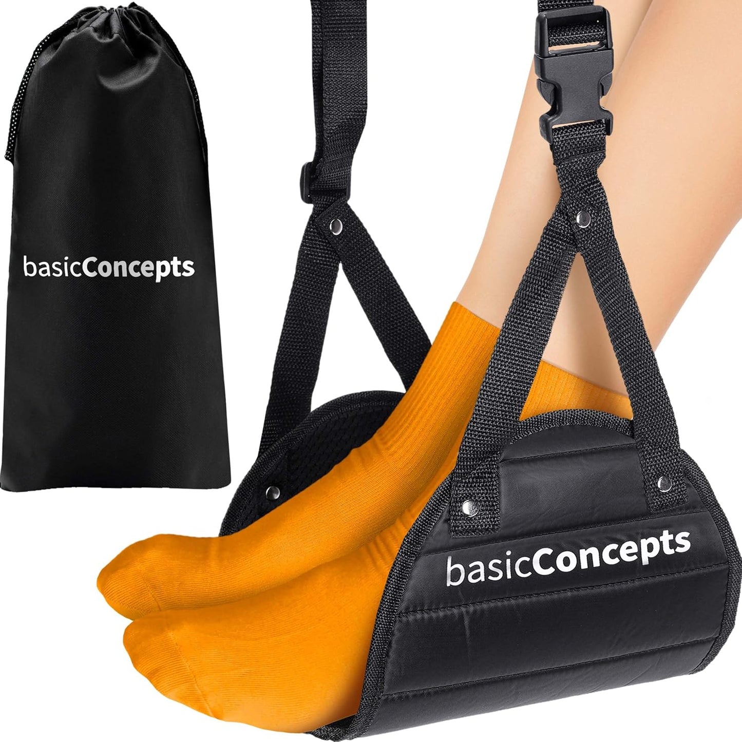 Airplane Foot Rest (Travel Comfortably), Perfect Foot Hammock Airplane or Plane Travel Essentials to Relax Your Feet - Airplane Travel Essentials, Long Flight Essentials, Airplane Foot Hammock