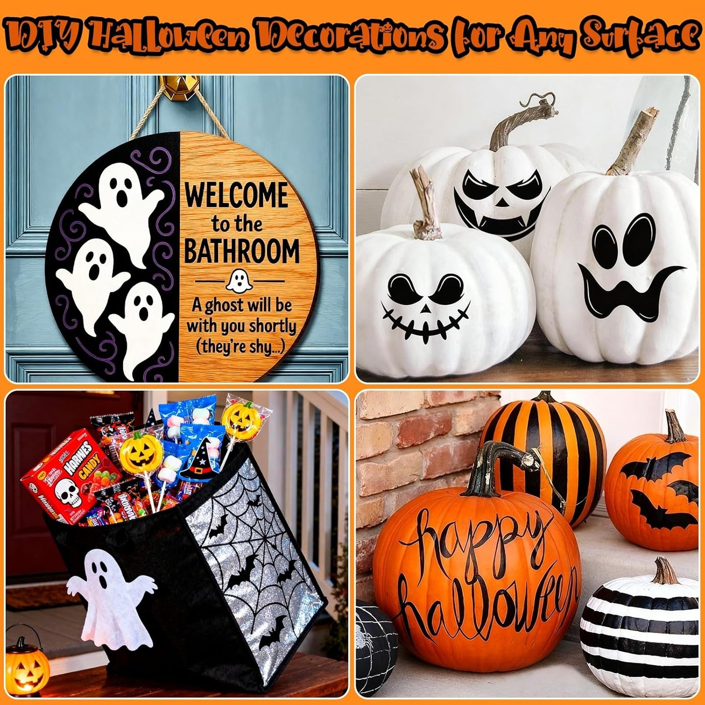 SFAIH White Paint Markers Pens - 4 Pack 2-3MM Medium Tip Acrylic White out Markers for Rock Painting, Wood, Metal, Fabric, Plastic, Canvas, Glass, Ceramic, Diy Crafts, Drawing, Tire, Correction