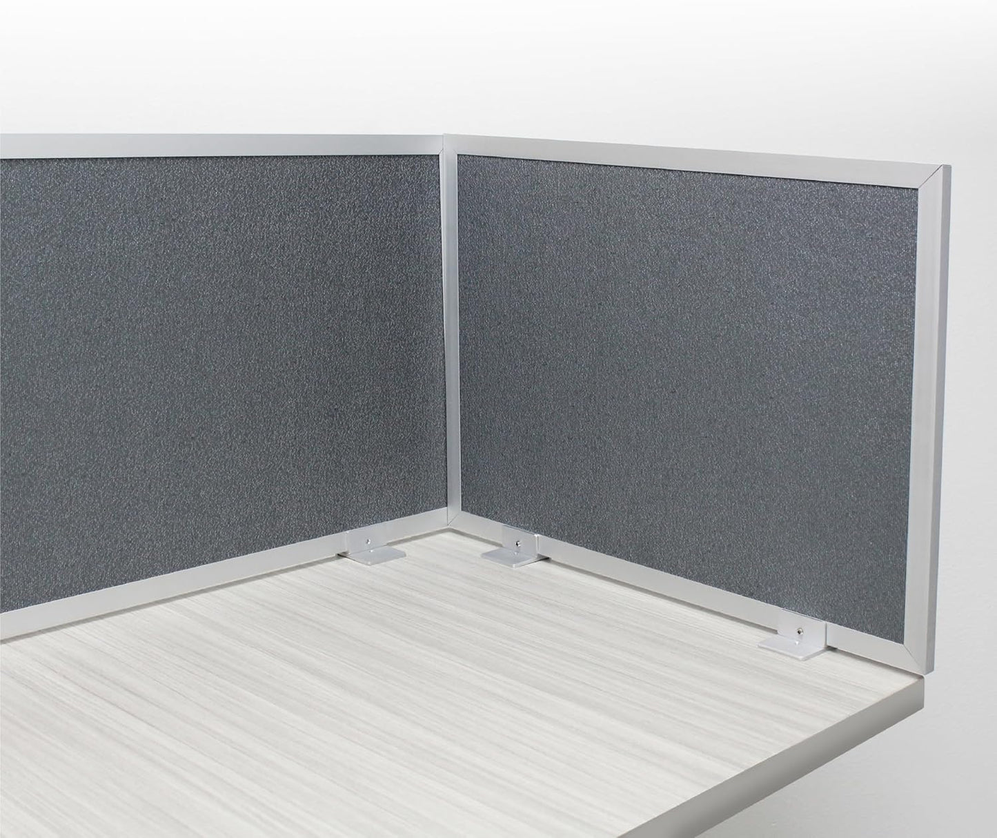 OBEX Acoustic Mounted Screen Privacy Panel Table Top Separator, Sound Blocking Desk Divider (Graphite, 18" X 42")
