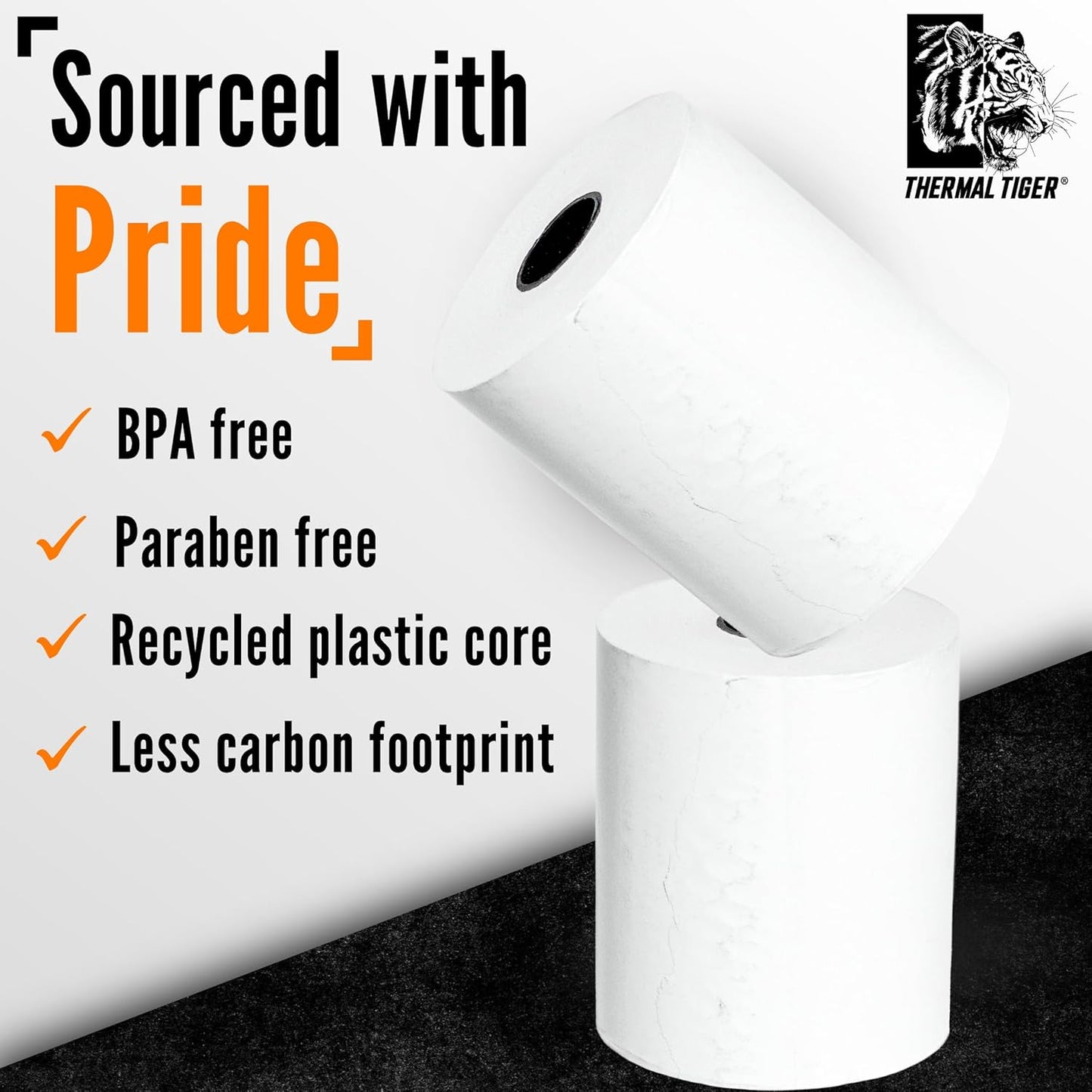 2 5/16 X 400 Thermal Paper Rolls (12 Rolls/Box) – BPA-Free Rolls for POS Systems, Cash Registers & Credit Card Machines