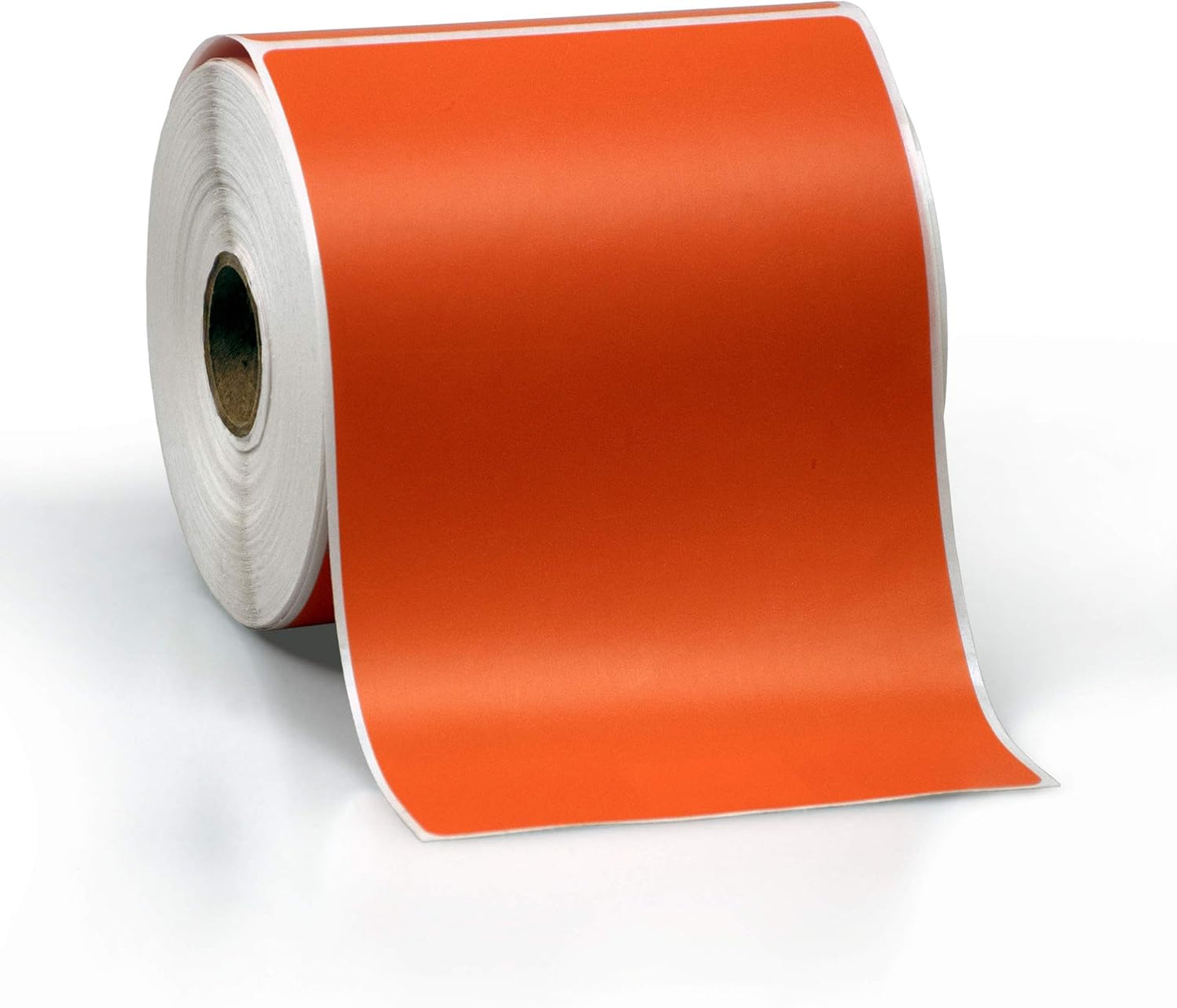 4" X 6" Direct Thermal Perforated Stickers Labels for Shipping Labels, Inventory, and Color Coding - Compatible with Zebra, Rollo, Godex and More (Orange, 12 Rolls)