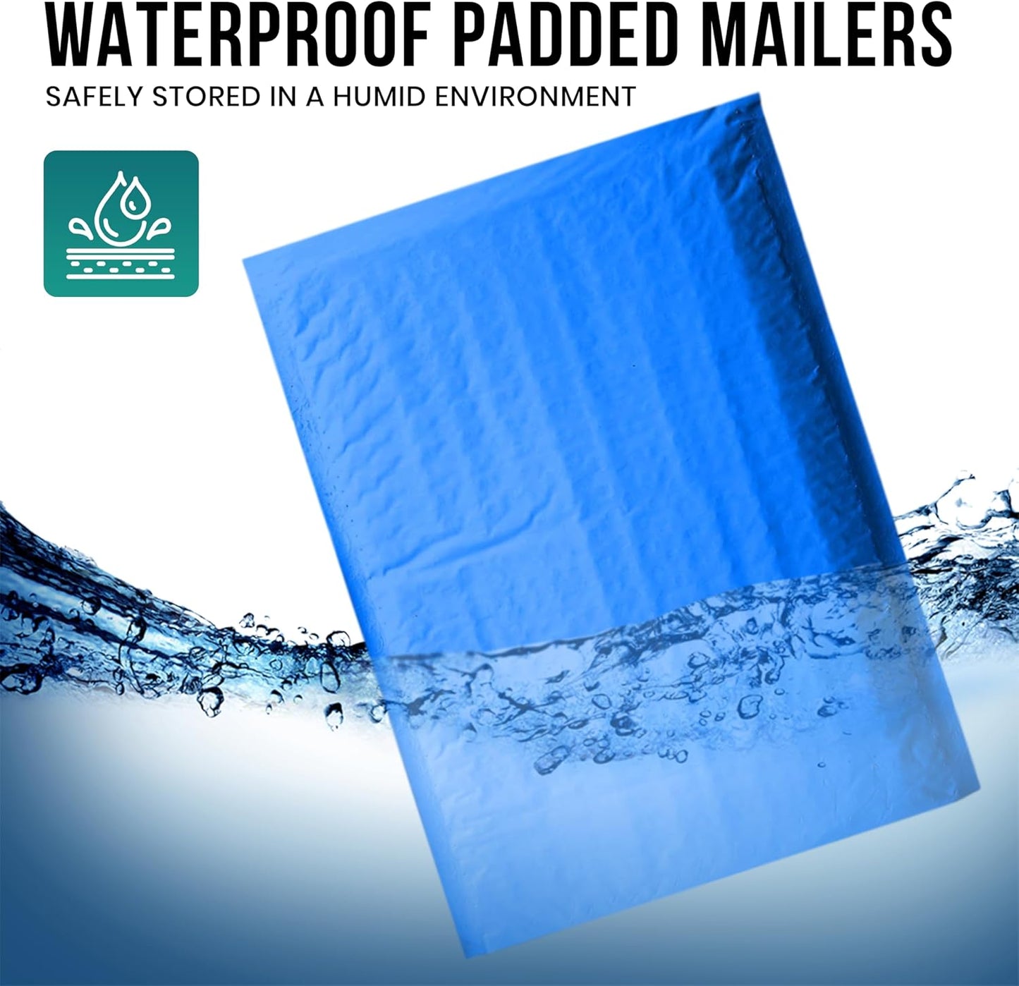 Levex - #0000 4" x 6" [5 Pack] Blue Poly Bubble Mailers, Padded Envelope Mailers, Packing Envelope & Mailing Bags for Shipping