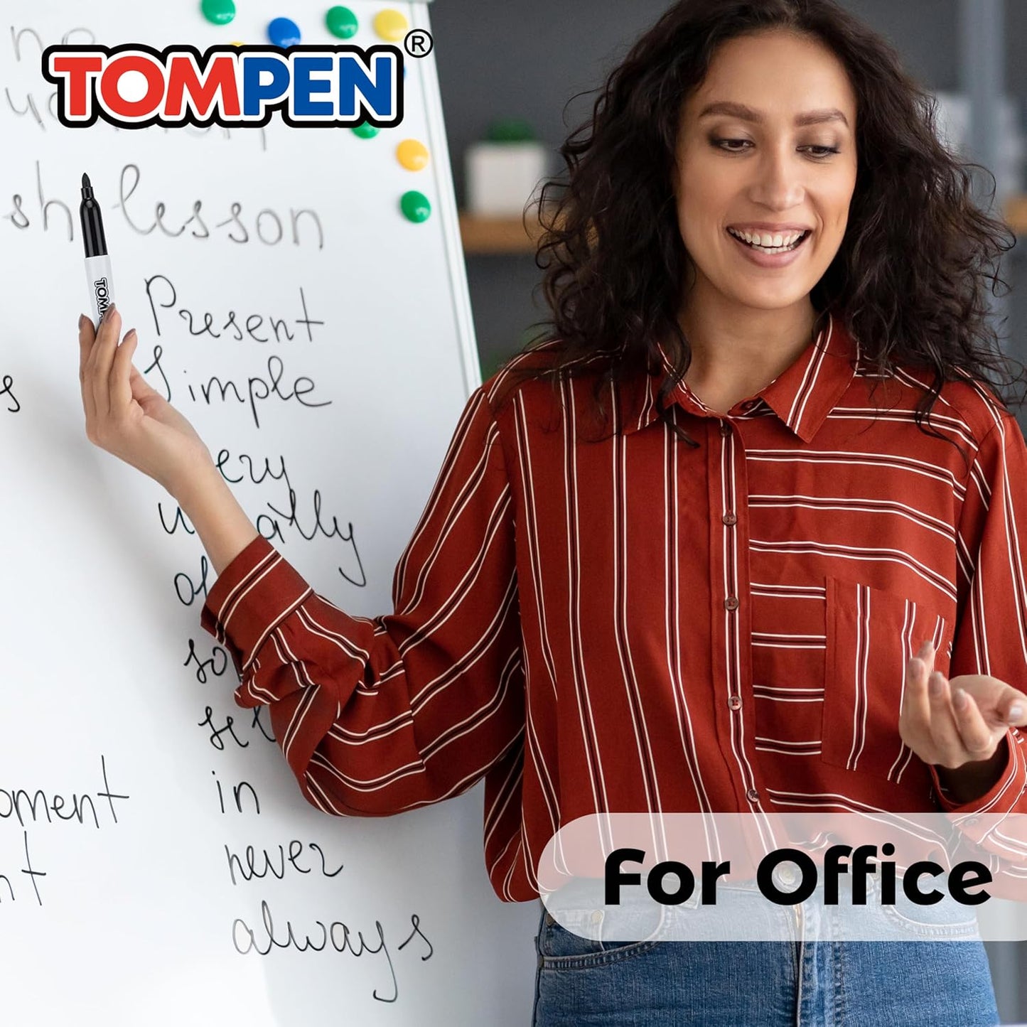 Dry Erase Markers Black,160 Bulk Pack Fine Tip,Low Odor Quick-Drying Whiteboard Markers for Office Home School Writing Planning