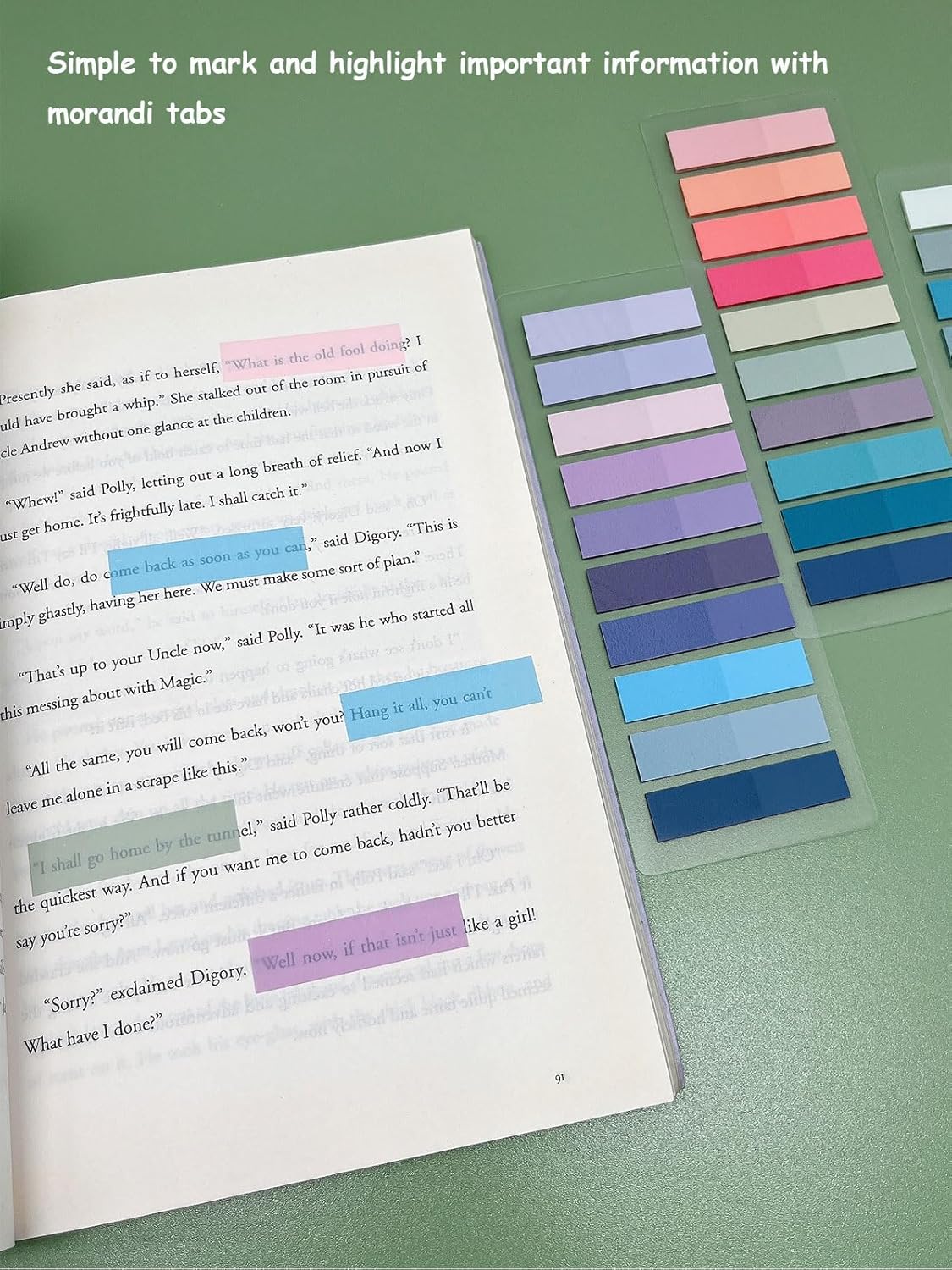 3600pcs Books Tabs for Annotating Books, Clear Sticky Notes, Morandi Sticky Tabs for Books annotating, Page Markers, Multi-Colored Writable and Repositionable Annotation Supplies