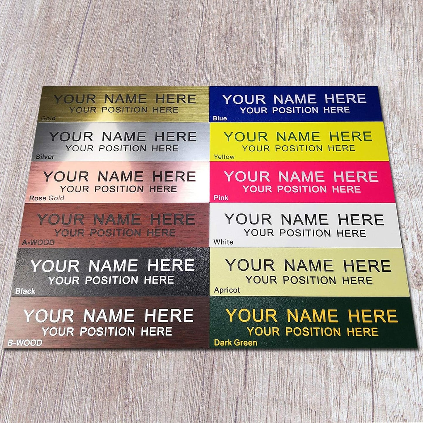 Personalized Name Plate With Wall Or Desk Holder Customized Engraving 2x8