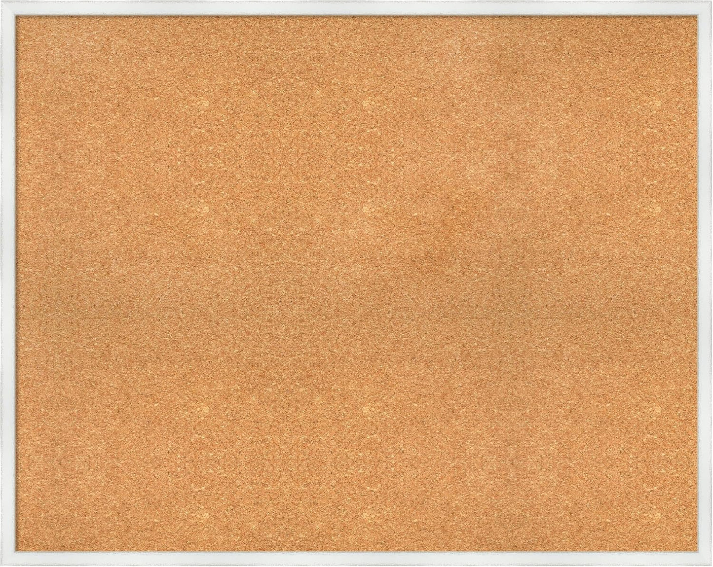 Amanti Art Natural Cork Board for Wall, 31x39 Vision Board with White Frame, X-Large Corkboard Office Decor for Home Organization, Country Rustic Corkboard Pinboard to Display Items for Home