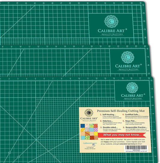 Self Healing Rotary Cutting Mat, Full 18x24, Best for Quilting Sewing | Warp-Proof & Odorless (Not From China)