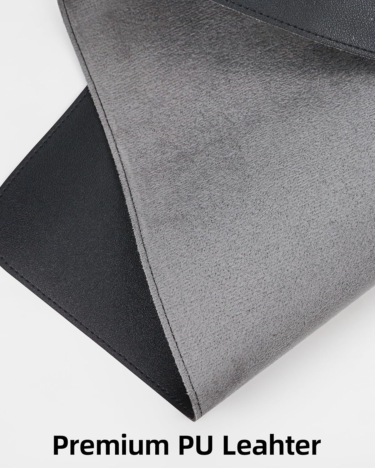 Leather Desk Pad Protector,Office Desk Mat,Large Mouse Pad, Non-Slip PU Leather Desk Blotter,Desk Cover mat,Waterproof Desk Writing Pad for Office and Home (Black,35.4" x 17")