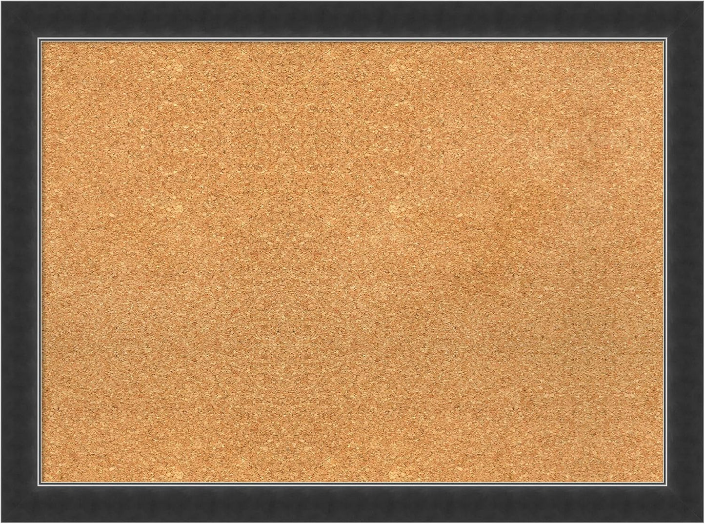 Amanti Art Natural Cork Board for Wall, 23x31 Vision Board with Black Wood Frame, Medium Corkboard Office Decor for Home Organization, Modern Contemporary Corkboard Pinboard to display items for home