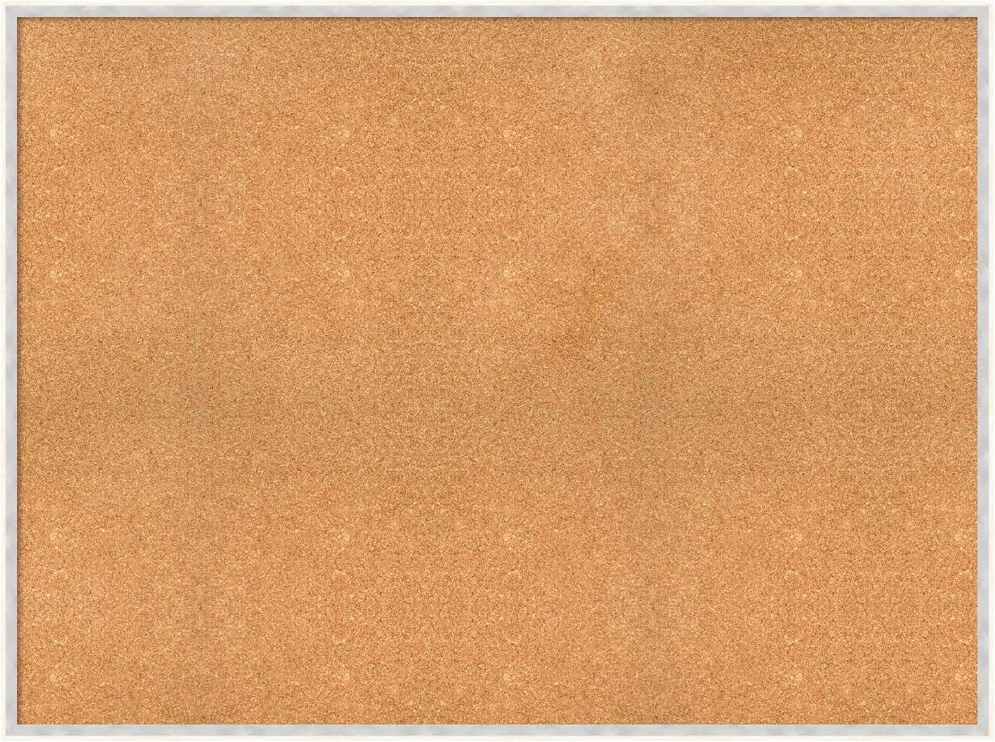 Amanti Art Natural Cork Board for Wall, 35x47 Vision Board with White Frame, Oversize Corkboard Office Decor for Home Organization, Modern Corkboard Pinboard to Display Items for Home Organization in