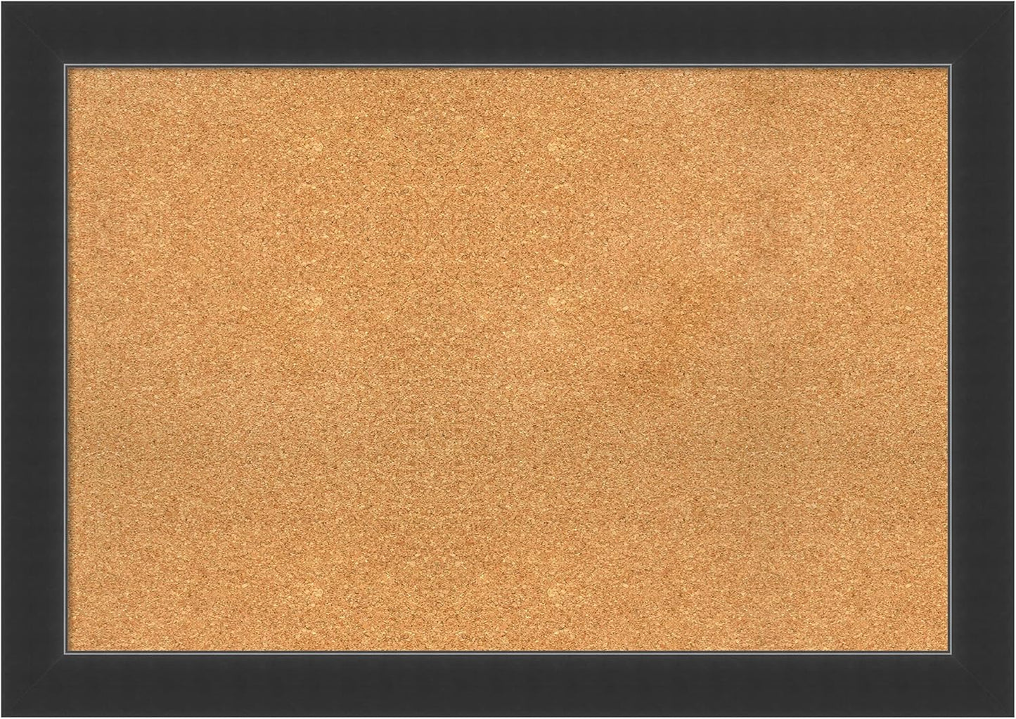 Amanti Art Natural Cork Board for Wall, 29x41 Vision Board with Black Wood Frame, Large Corkboard Office Decor for Home Organization, Modern Contemporary Corkboard Pinboard to display items for home