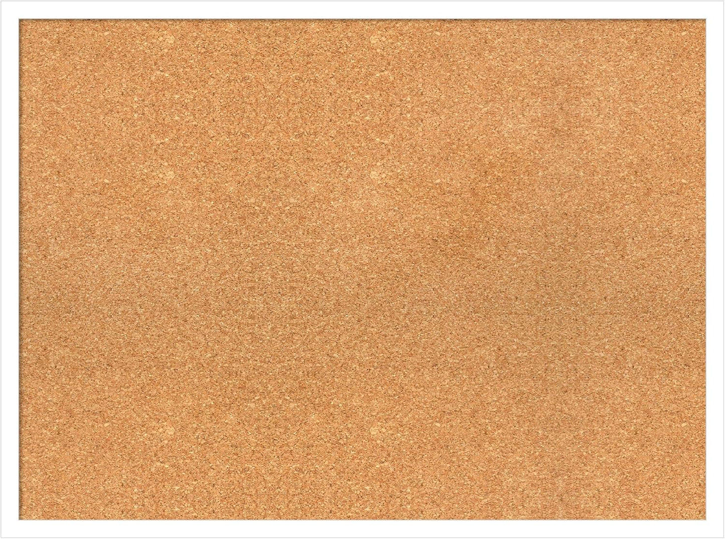 Amanti Art Natural Cork Board for Wall, 23x31 Vision Board with White Frame, Large Corkboard Office Decor for Home Organization, Modern Corkboard Pinboard to Display Items for Home Organization in