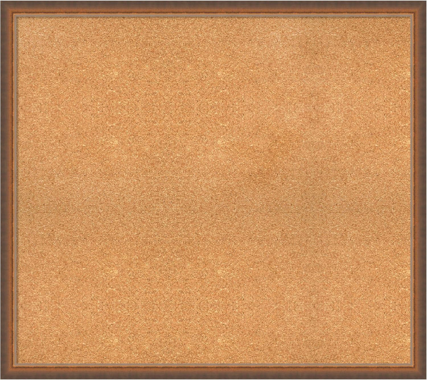 Amanti Art Natural Cork Board for Wall, 32x36 Vision Board with Bronze Frame, Large Corkboard Office Decor for Home Organization, Modern Corkboard Pinboard to Display Items for Home Organization in