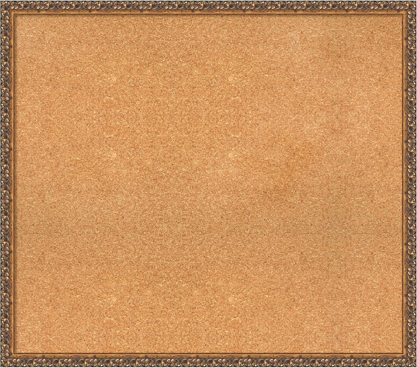 Amanti Art Natural Cork Board for Wall, 30x34 Vision Board with Bronze Frame, Large Corkboard Office Decor for Home Organization, Traditional Corkboard Pinboard to Display Items for Home Organization