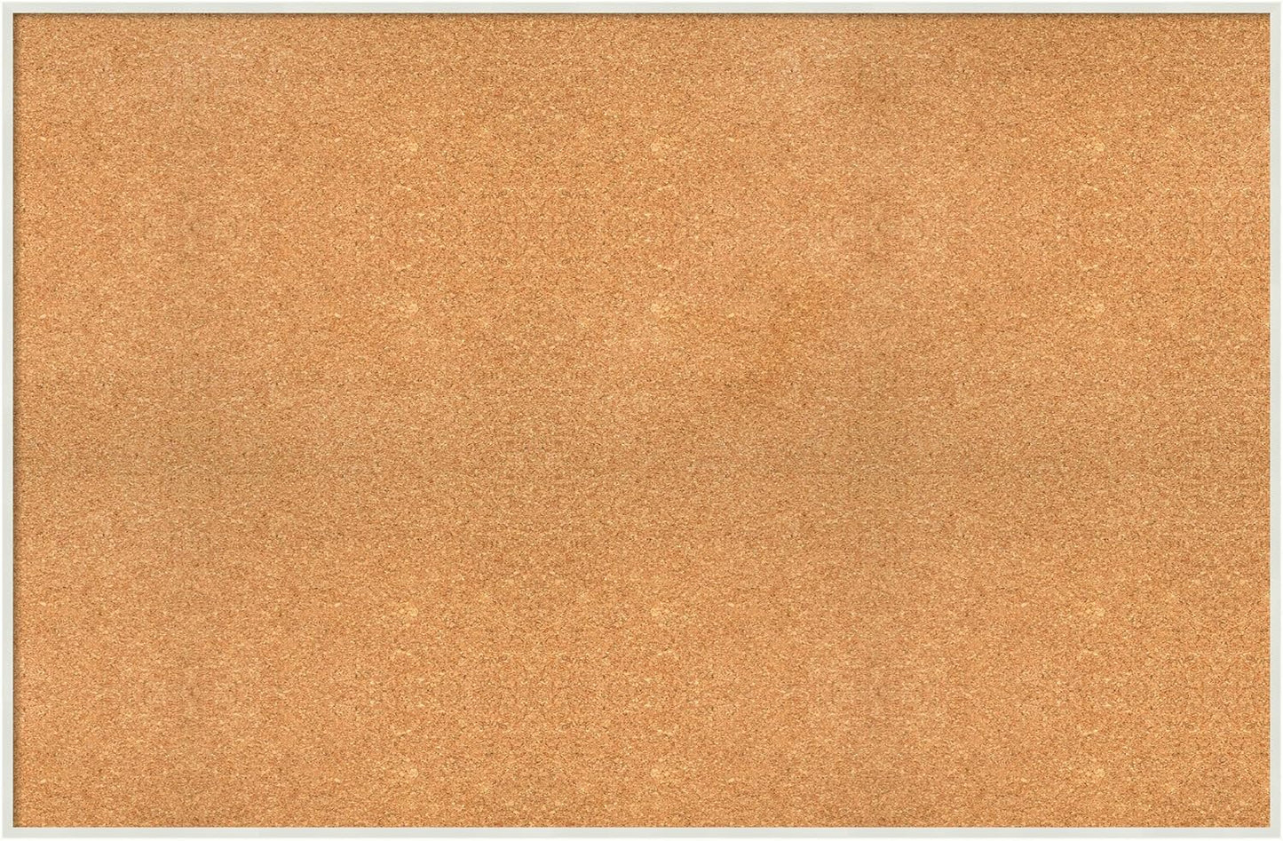Amanti Art Natural Cork Board for Wall, 31x47 Vision Board with White Frame, Oversize Corkboard Office Decor for Home Organization, Modern Corkboard Pinboard to Display Items for Home Organization in