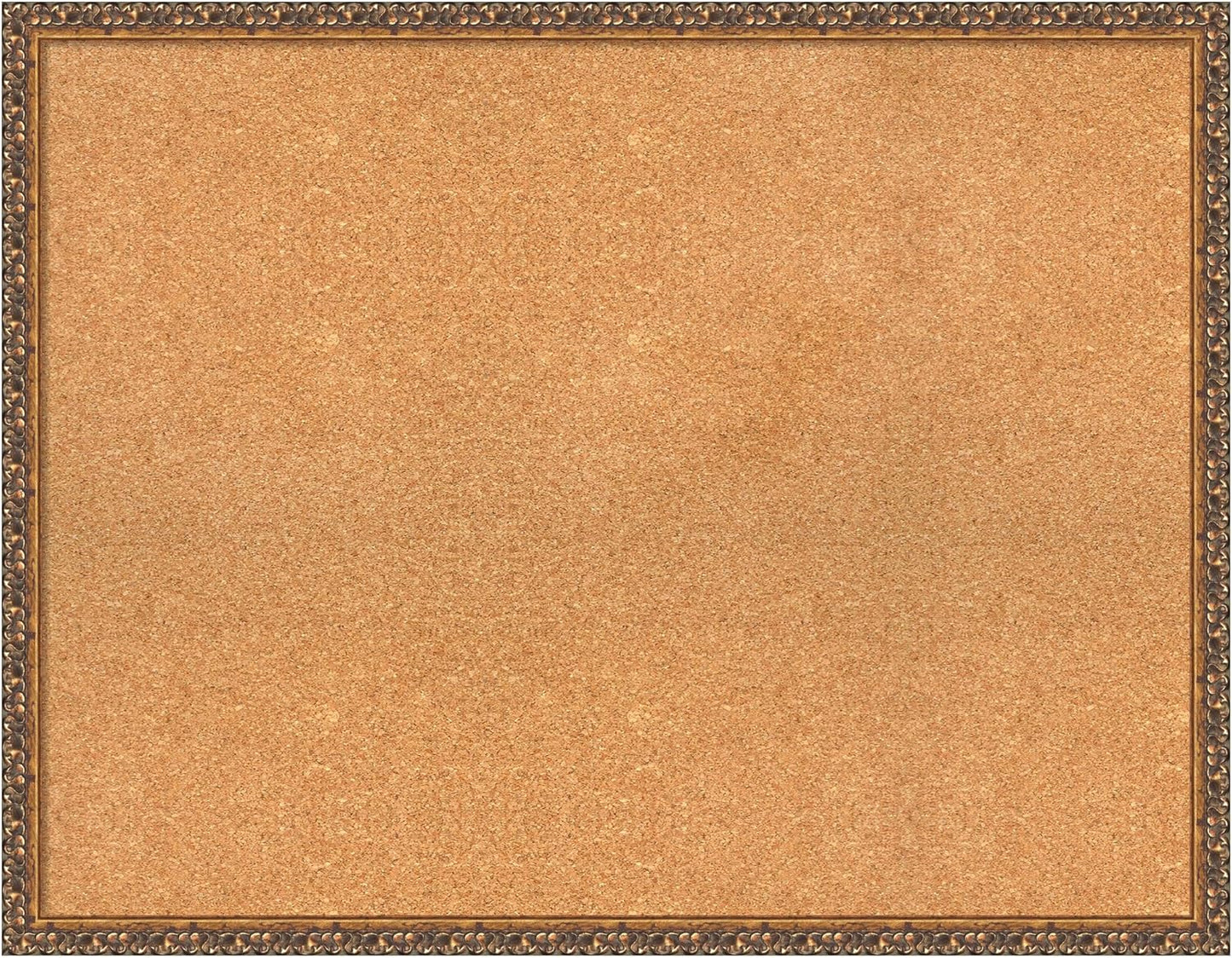 Amanti Art Natural Cork Board for Wall, 28x36 Vision Board with Bronze Frame, Large Corkboard Office Decor for Home Organization, Traditional Corkboard Pinboard to Display Items for Home Organization