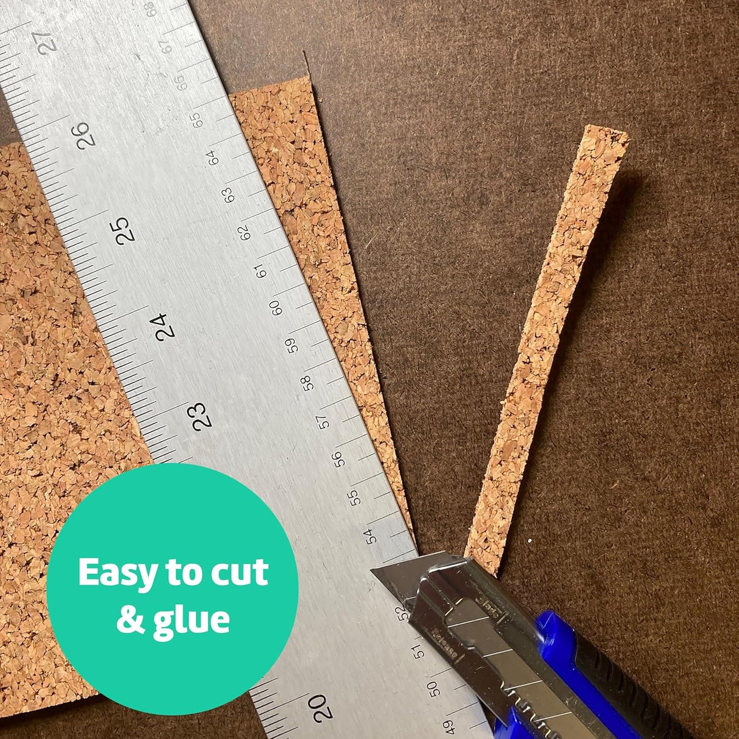 Flipside Products Cork Roll 4' x 8' x 3MM - DIY Bulletin Board, Wall Accent, Décor, Soundproofing, Cork Board Roll, Push Pin Display, Home, School, Office - Environmentally Friendly, Self-Healing