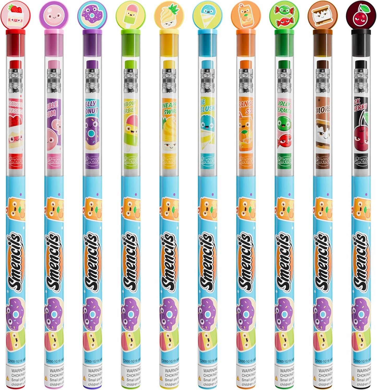 Graphite Smencils (2 Pack) - HB #2 Patented Gourmet Scented Pencils, 10 Count, Gifts for Kids, School Supplies